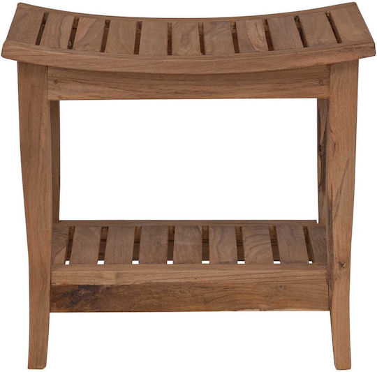 vidaXL Raft De Baie Din Lemn 50x35x45cm Maro