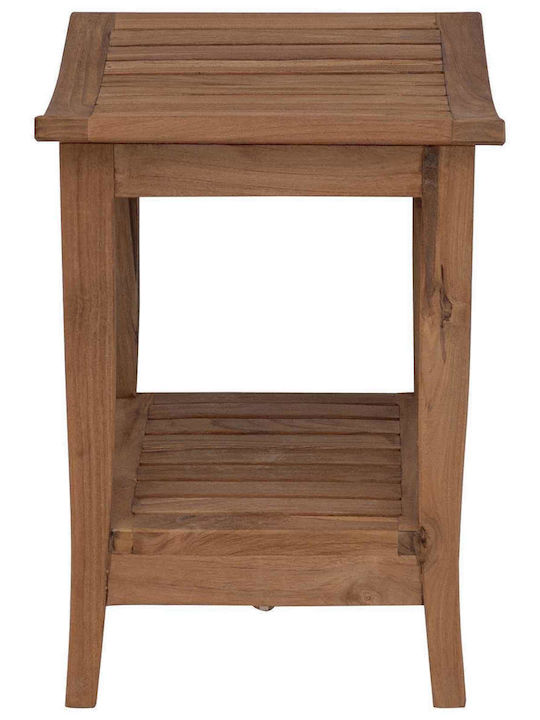 vidaXL Επιδαπέδια Ραφιέρα Μπάνιου Ξύλινη 50x35x45cm Καφέ