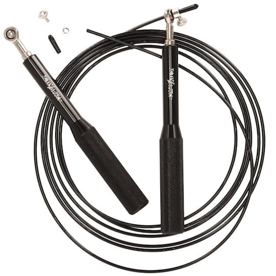 Pro Fitness Aluminium Springseil Lagerung Schwarz S04