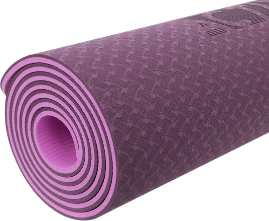 Activ Space Στρώμα Γυμναστικής Yoga Ροζ (183x61cm)