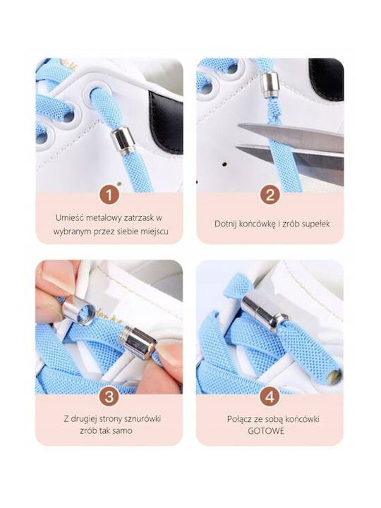 Ecarla Elastic No-tie Shoelaces Mint Sdb01m 2pcs