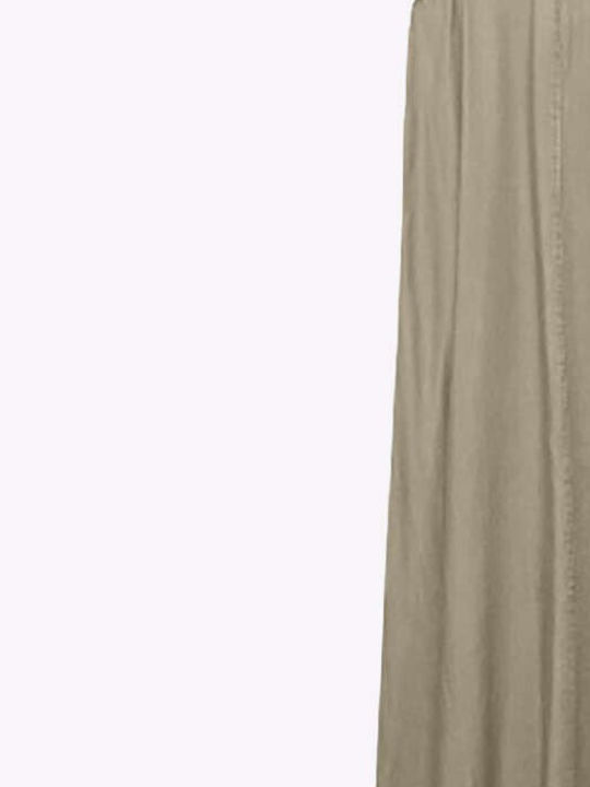 Vero Moda Summer Maxi Denim Dress Silver Mink