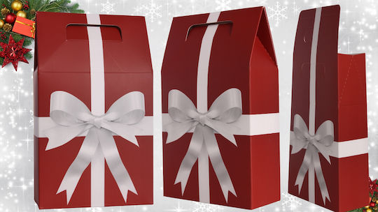 Mona Papier Weihnachtsgeschenkbox für Geschenk 22x7x15cm