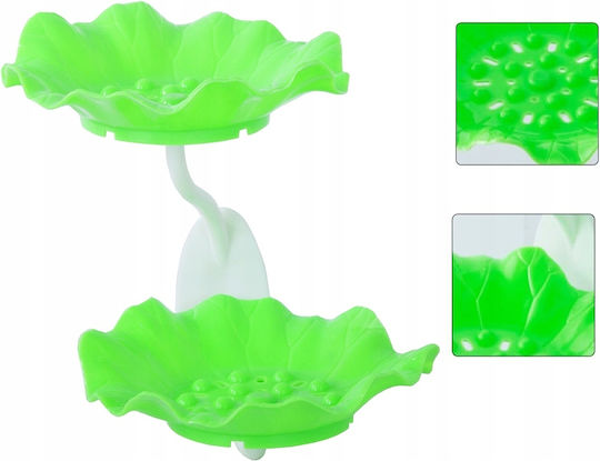 Verk Group Tavă De Săpun Din Plastic Cu Ventuză Verde 5907451335987