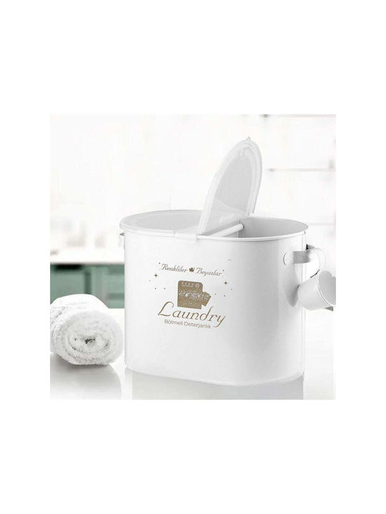 SteweHome Metallic White Organizer