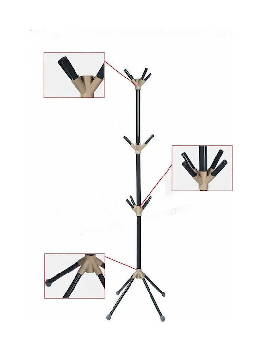 SteweHome Καλόγερος Μεταλλικός Πολύχρωμος 117cm