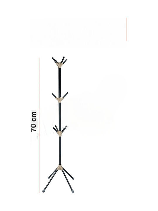 SteweHome Καλόγερος Μεταλλικός Πολύχρωμος 174cm
