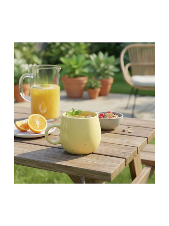 Estia Speckle Pop Mug from Porcelain Yellow 480ml