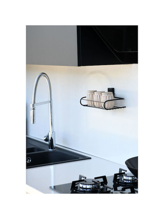 SteweHome Wall-Mounted With Sticker Inox Black