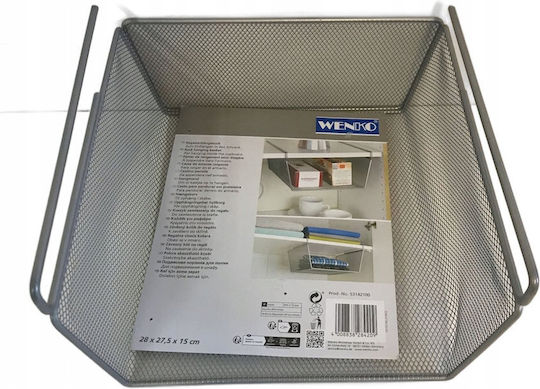Wenko Κρεμαστό Ράφι 28x15x27.5εκ. Ασημί
