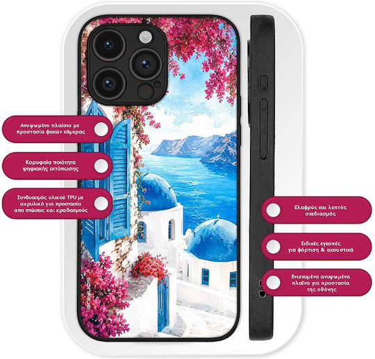 Sonique Greek Island Muse Series Motorola Moto G75 5G Case Santorini Light Blue