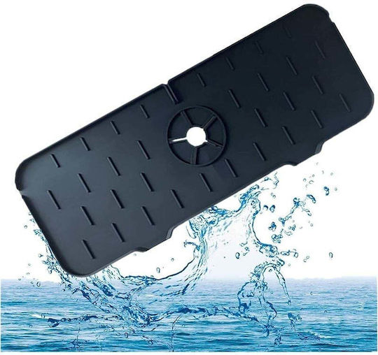 SteweHome Covoraș De Baie Din Lemn STE-034281-P34281 Negru 37x13,7 Cm
