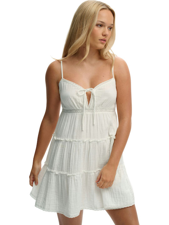 Rochie Mini de Vară Cheesecloth Tiered