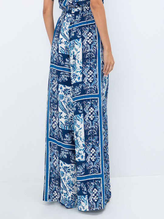 Pantaloni Largi Dama Floral