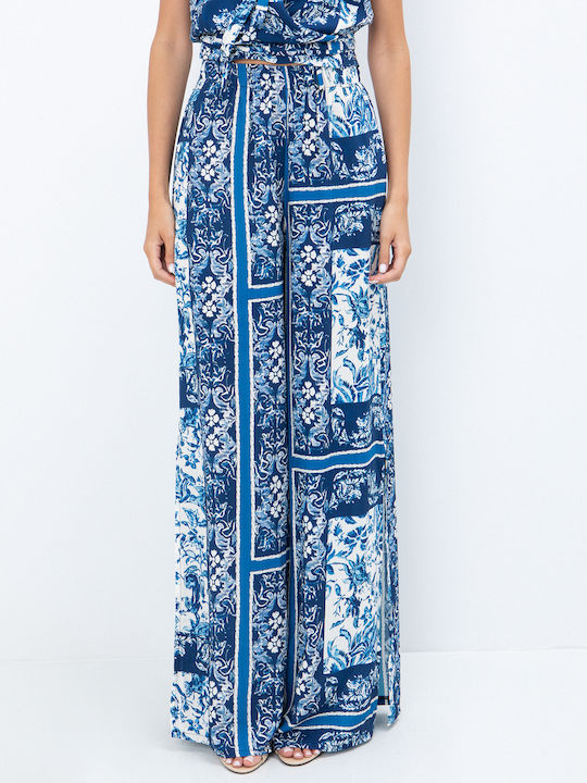 Pantaloni Largi Dama Floral
