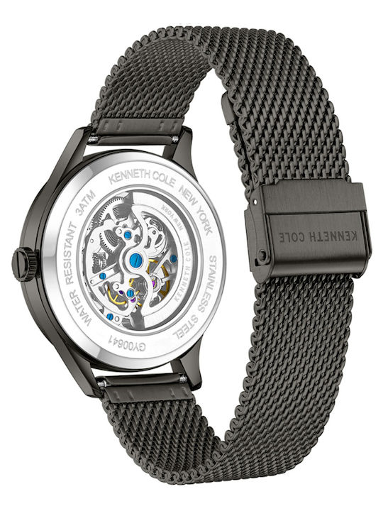 Kenneth Cole Men's Watch 42mm Automatic With Black Metal Bracelet