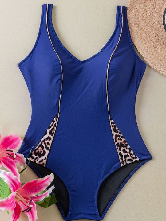 Ολόσωμο Γυναικείο Μαγιό Plus Size Leopar K.ls-2205