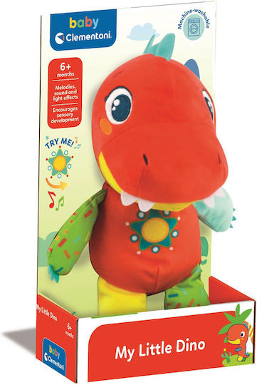 Baby Clementoni Животно My Little Dinosaur от Текстилни със Звуци за 6+ Месеца