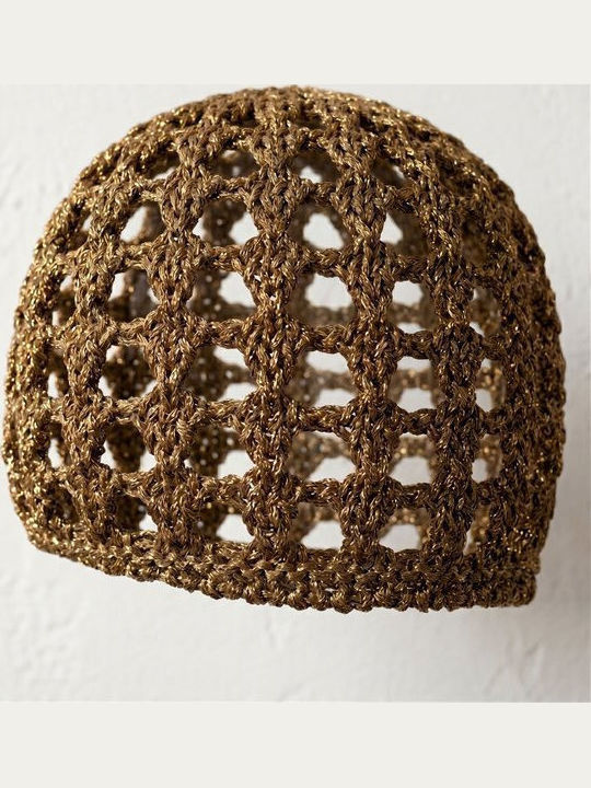Unisex Beanie Strickmütze Braun