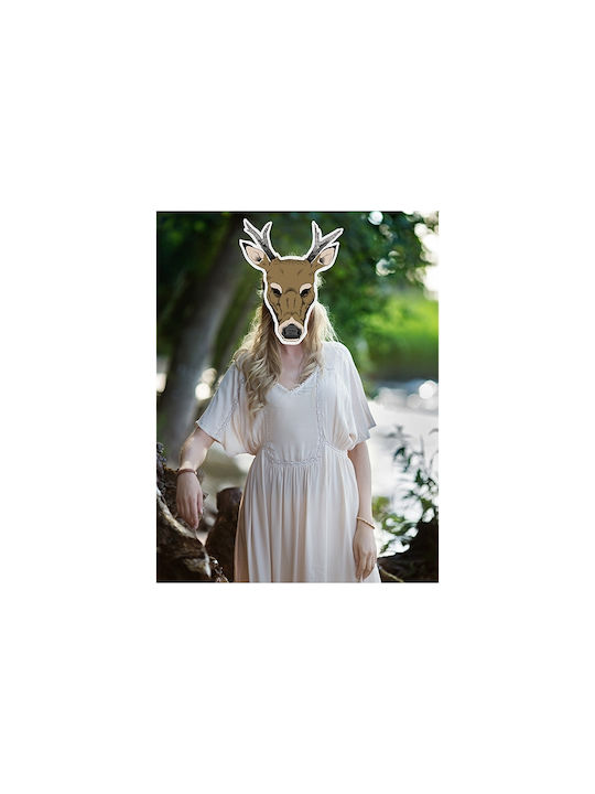 Deer Maske 34x40 Cm 1 Stück