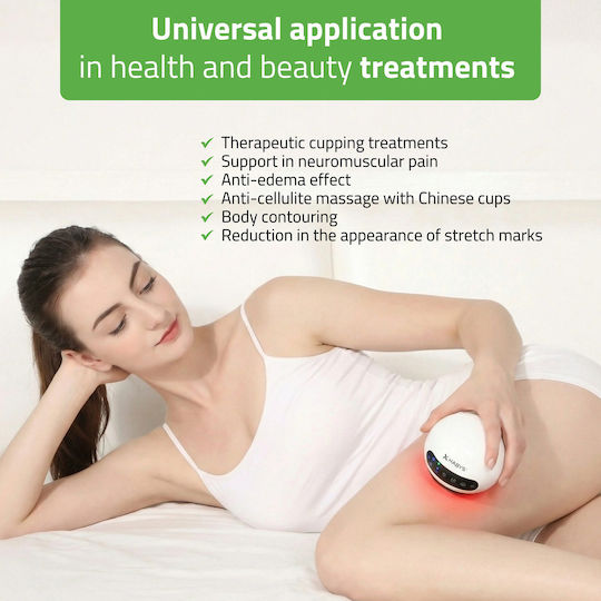 Habys Massage Device for Waist & Body Anti-Cellulite with Heating Function Red