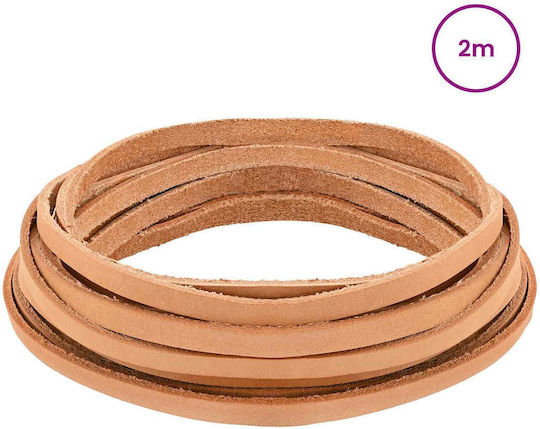 vidaXL Leather Brown Lace