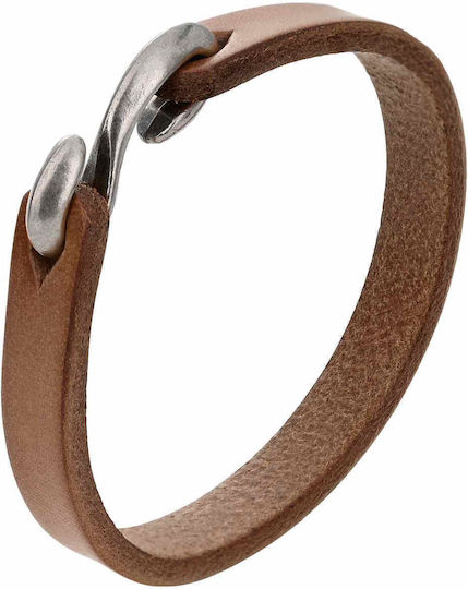 vidaXL Leather Brown Lace