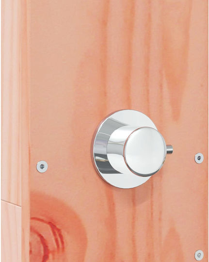 vidaXL Pool Shower 76x210 cm Brown