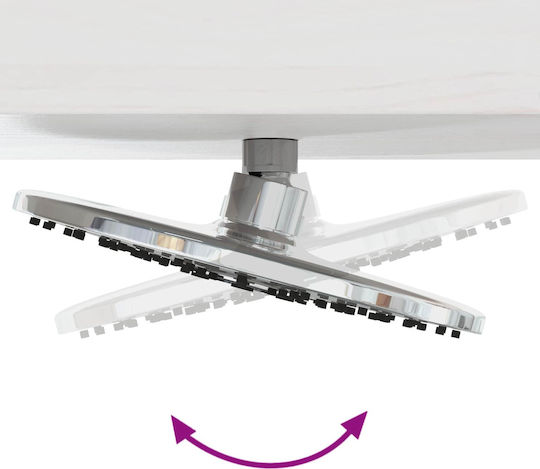 vidaXL Ντουζιέρα Πισίνας 99x23x226εκ. Λευκή