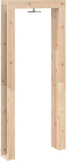 vidaXL Ντουζιέρα Πισίνας 99x23x226εκ. Καφέ