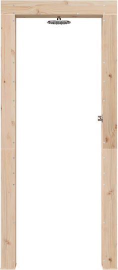 vidaXL Ντουζιέρα Πισίνας 99x23x226εκ. Καφέ