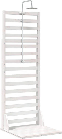 vidaXL Ντουζιέρα Πισίνας 76x225εκ. Λευκή