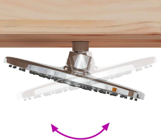 vidaXL Ντουζιέρα Πισίνας 99x23x226εκ. Καφέ