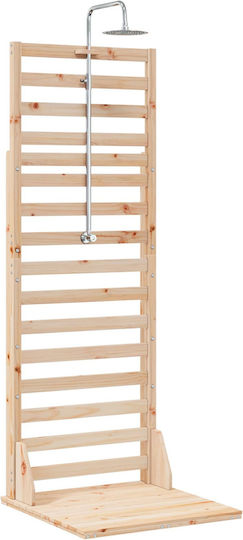 vidaXL Pool Shower 76x225 cm Brown