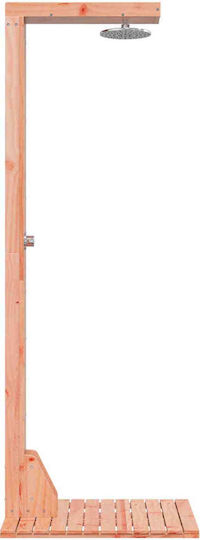 vidaXL Pool Shower 76x210 cm Brown