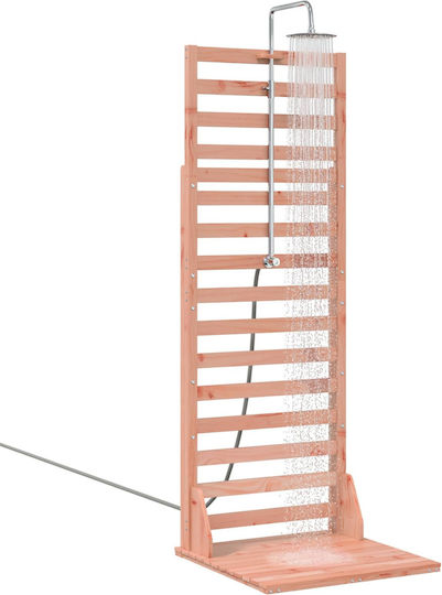 vidaXL Pool Shower 76x225 cm Brown