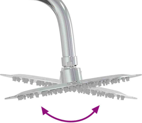 vidaXL Pool Shower 19x246 cm Brown