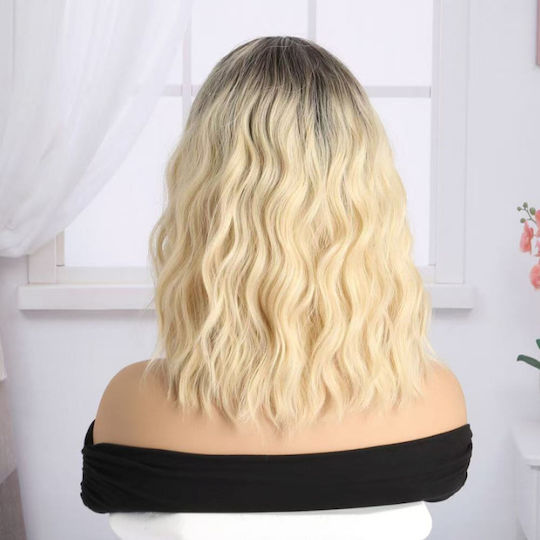 Aph Wig Wavy Blonde Hair Bangs Wig-515b