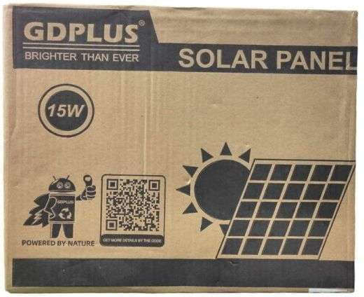 GDPLUS Solarbatterieladegerät Panel 15W CT1273