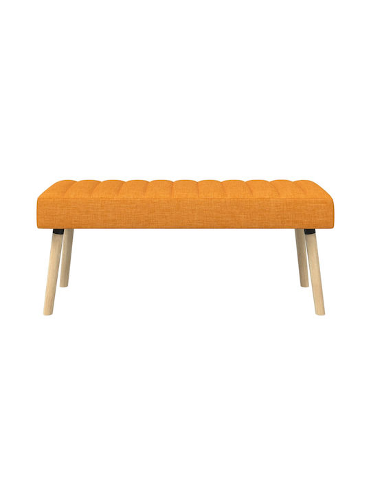 Stoff-Tabouret Mit Dunkel Gelber Farbe 46x110x40cm