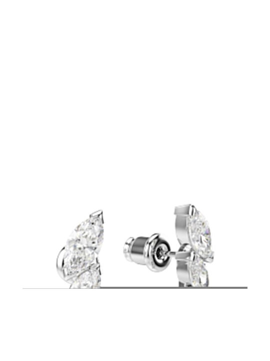 Swarovski Σκουλαρίκια Επιχρυσωμένα με Πέτρες