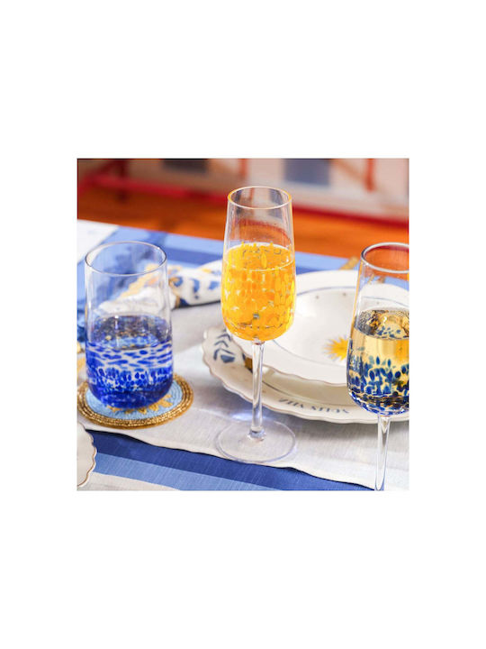 SteweHome Glass for White Wine Made of Glass in Yellow Colour 270ml