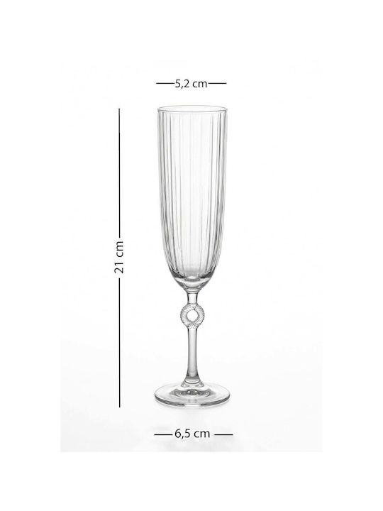 SteweHome Σετ Ποτήρια Καφέ/Freddo από Γυαλί 150ml 8τμχ