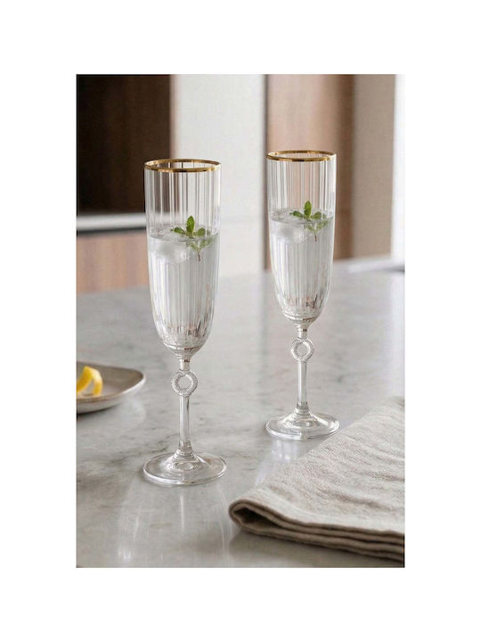 SteweHome Σετ Ποτήρια Καφέ/Freddo από Γυαλί 150ml 8τμχ