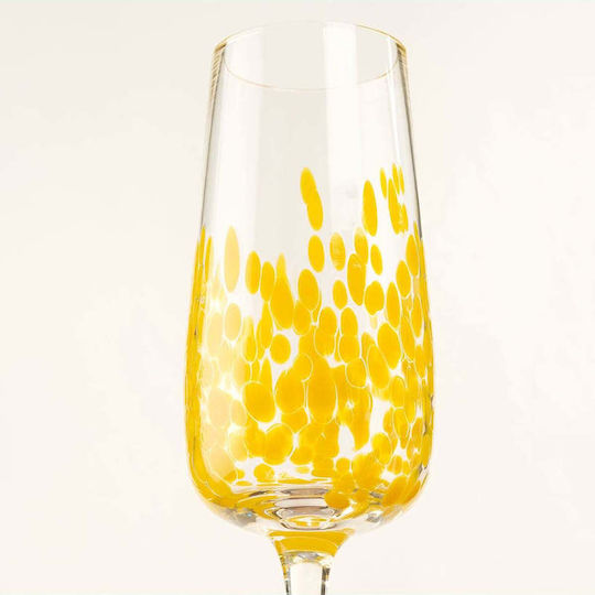 SteweHome Pahar Vin Alb Sticlă Galben 270ml