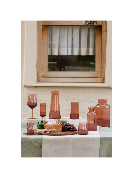 SteweHome Set Of White Wine / Coffee Freddo Glasses Made Of Glass In White Colour 490ml 4 Pieces