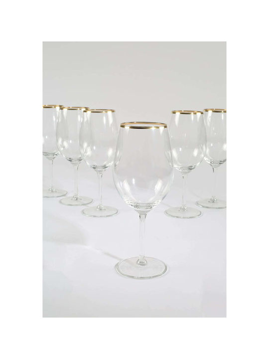 SteweHome SteweHome Glas Weinbrillen in Rot Farbe 540ml Set mit 6 Stück