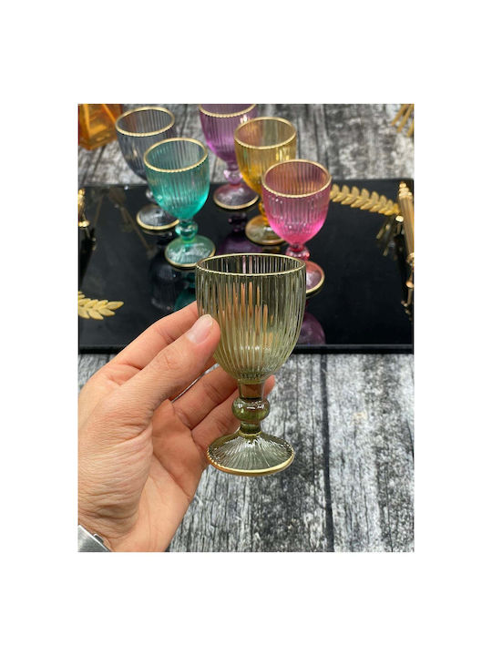SteweHome Σετ Ποτήρια Λικέρ/Ούζο / Καφέ/Freddo από Γυαλί 75ml 6τμχ