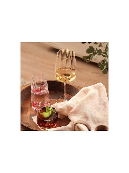 SteweHome Glass for White and Red Wine in Red Colour