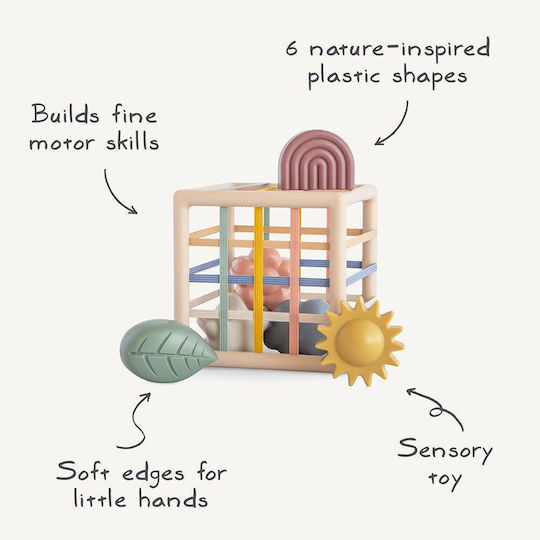 Mushie Shape Sorting Toy for 10+ Months